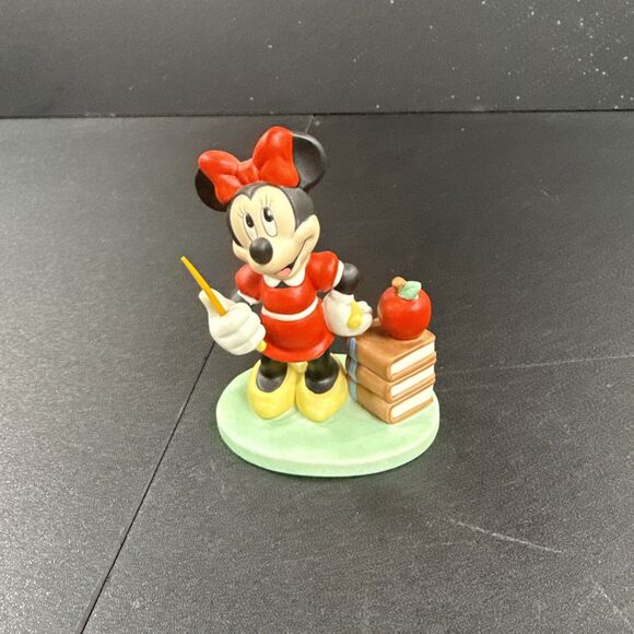 DISNEY MINNIE MOUSE TEACHER FIGURINE 4'' TALL - Picture 1 of 5